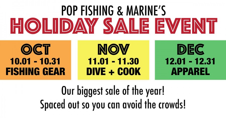 POP Fishing & Marine Holiday Sale Event in November